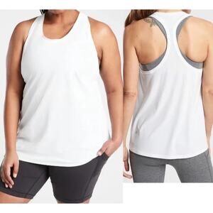 NWT Athleta White Ultimate Tank 1X